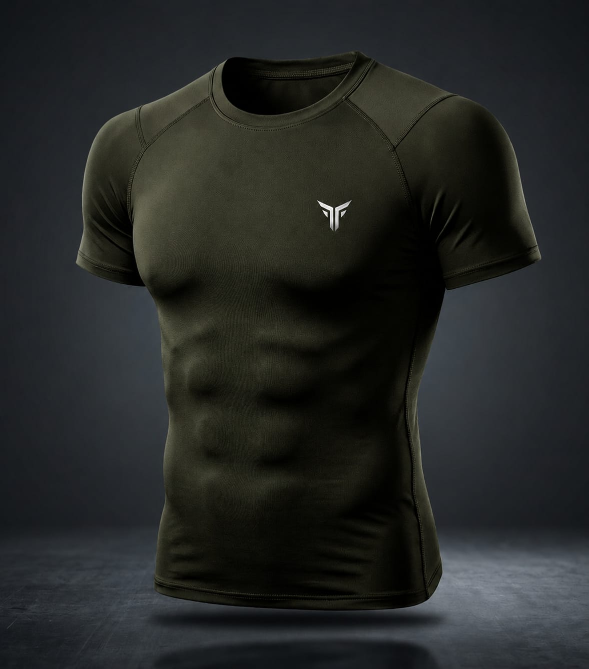 Army Green Men's Compression T-Shirt – Athletic Fit, Quick-Dry Gym & Workout Base Layer (Copy) (Copy)