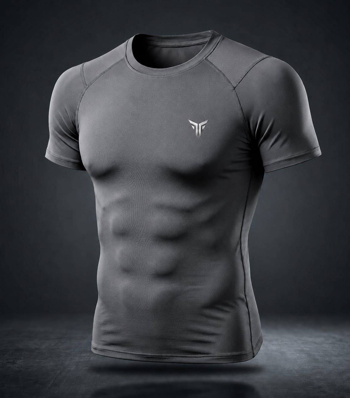 Charcoal Grey Men's Compression T-Shirt – Athletic Fit, Quick-Dry Gym & Workout Base Layer (Copy) (Copy) (Copy)